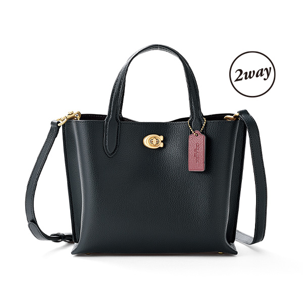 コーチ ブティックラインレザー2WAY手提げ COACH