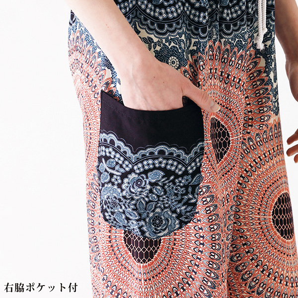 タイのゆったり涼やかエスニックパンツ