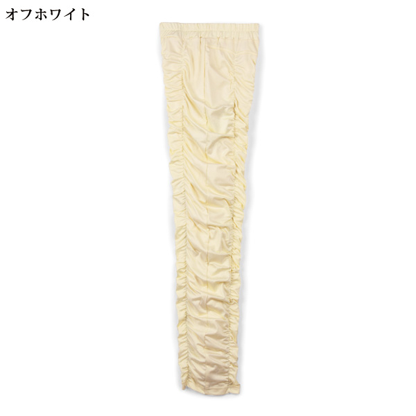 ミセスのためのくしゅくしゅ美脚レギンスパンツ3色組 大きいサイズ ML 3L