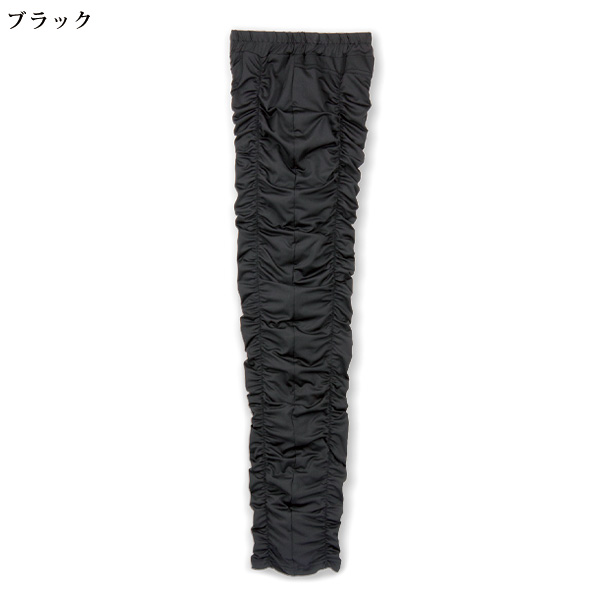 ミセスのためのくしゅくしゅ美脚レギンスパンツ3色組 大きいサイズ ML 3L