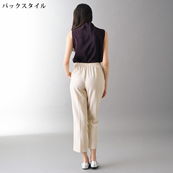 サマーストレートパンツ 股下65cm 大きいサイズ M L LL 3L