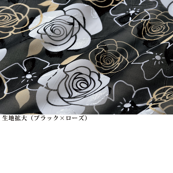 カットジャガード花柄ワンピース