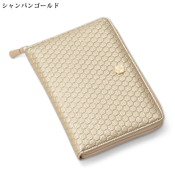 亀甲型押しお薬手帳ケース亀キャスト付