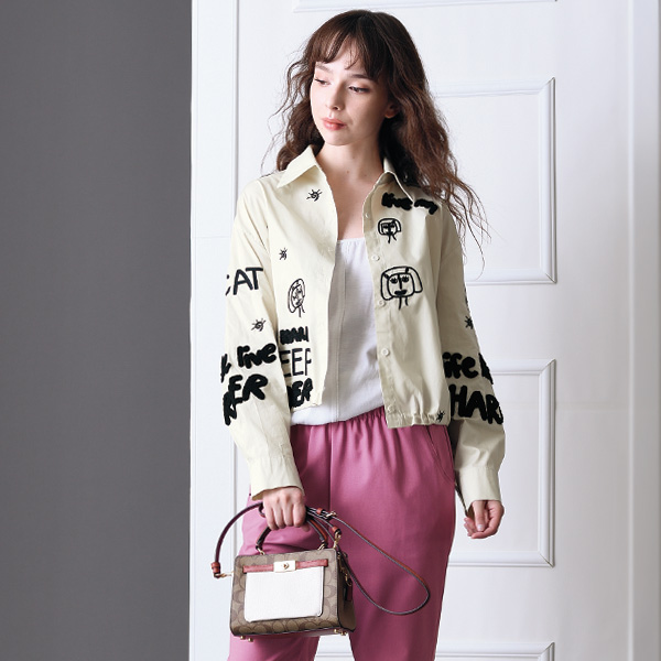 コーチ レザー＆シグネチャー2WAY手提げ COACH