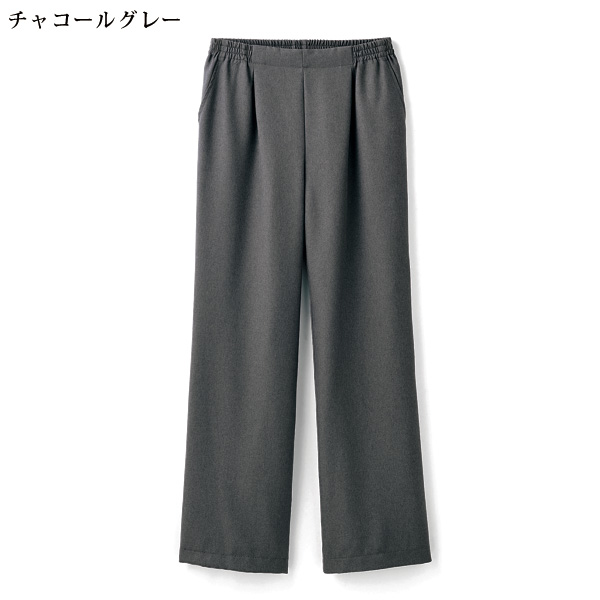 お家で洗える多機能素材セミワイドパンツ  大きいサイズ M L LL 3L