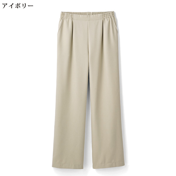 お家で洗える多機能素材セミワイドパンツ  大きいサイズ M L LL 3L