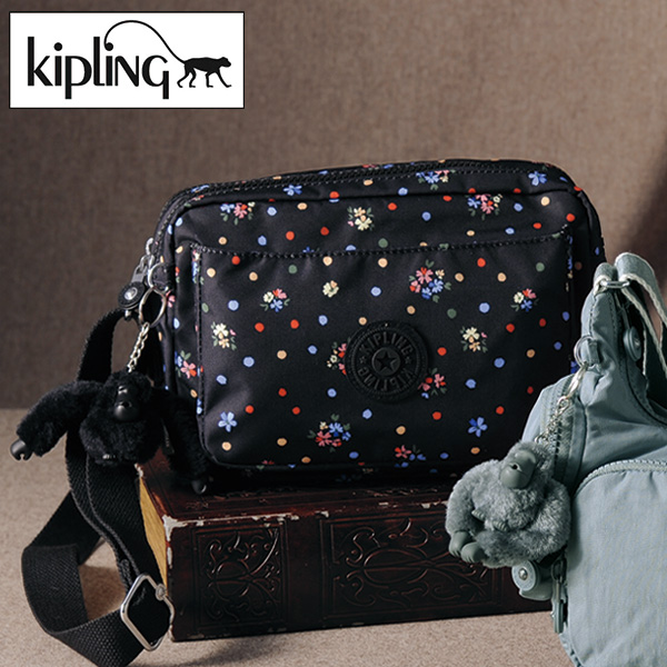 キプリング フフラワープリントショルダーバッグ ABANU M kipling