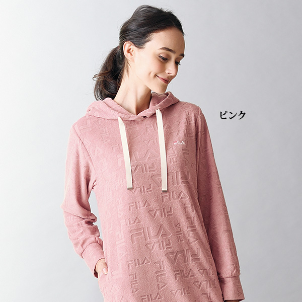 フィラ UVジャカードロゴパイルワンピース FILA 大きいサイズ M L LL 3L