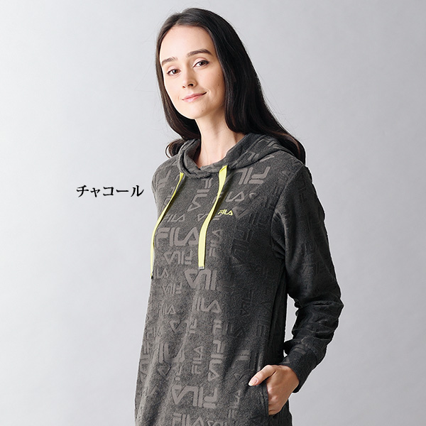 フィラ UVジャカードロゴパイルワンピース FILA 大きいサイズ M L LL 3L