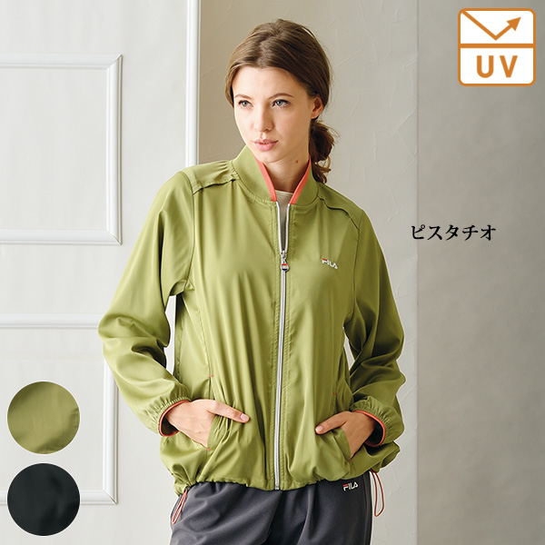 フィラ UVストレッチサテンはっ水ブルゾン FILA