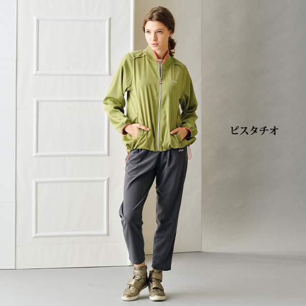 フィラ UVストレッチサテンはっ水ブルゾン FILA