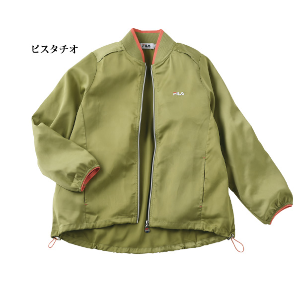 フィラ UVストレッチサテンはっ水ブルゾン FILA