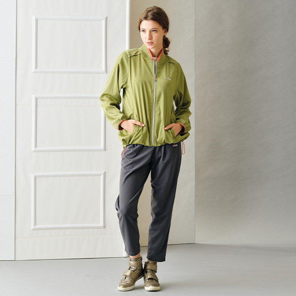 フィラ UVアシンメトリータック テーパードパンツ FILA 大きいサイズ M L LL 3L