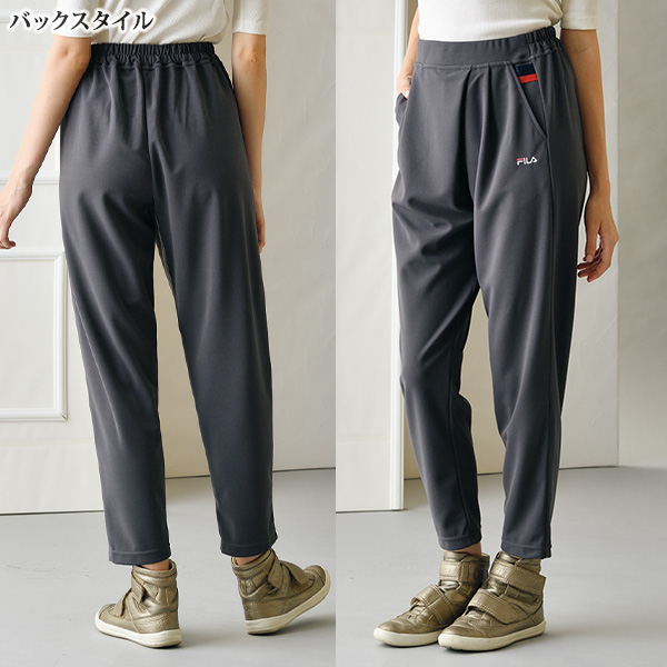 フィラ UVアシンメトリータック テーパードパンツ FILA 大きいサイズ M L LL 3L