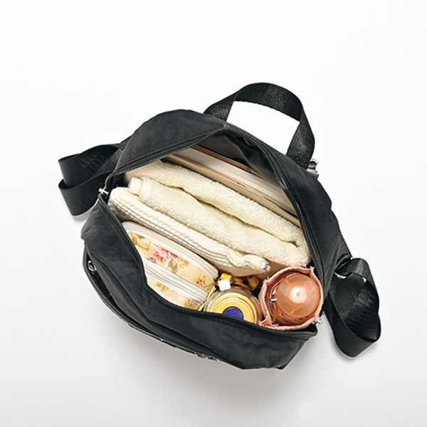 パッチワークドット柄タウンリュック