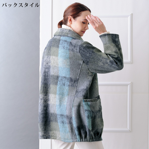 起毛素材ファスナージャケット