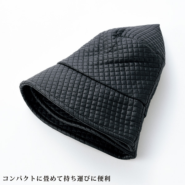 キルティングバケットハット