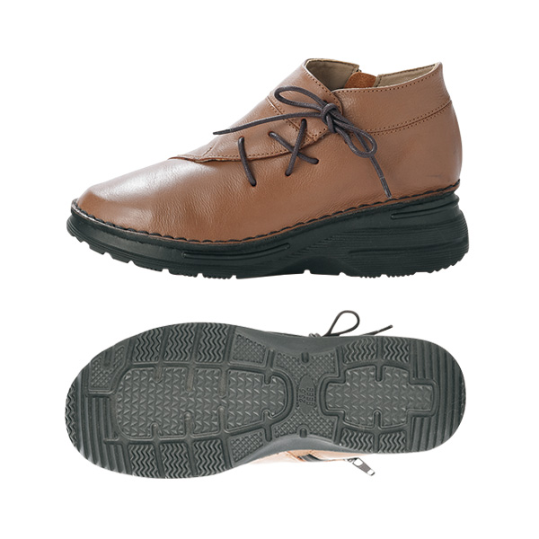 牛革切り替えウォーキングシューズ