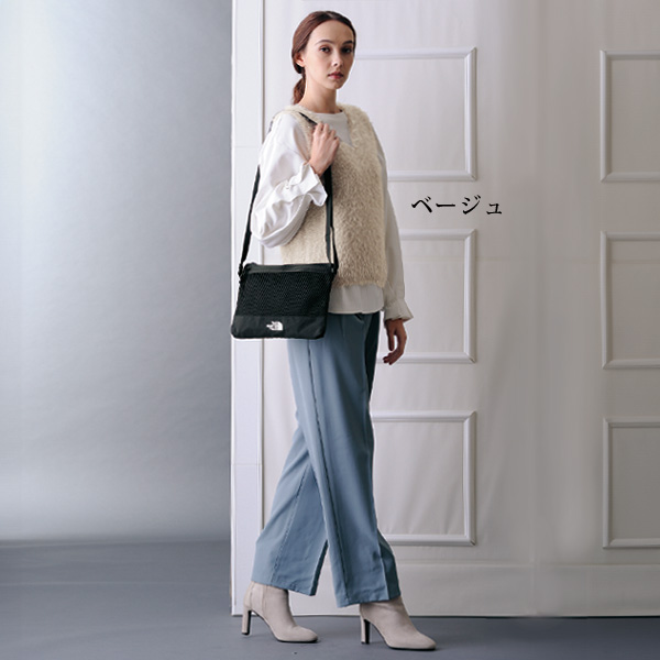 パール×ラインストーン使いラメ入りシャギーニットベスト