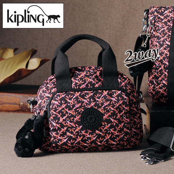 キプリング ダンシングブーケ柄2WAYショルダーバッグ DEFEA MINI  kipling
