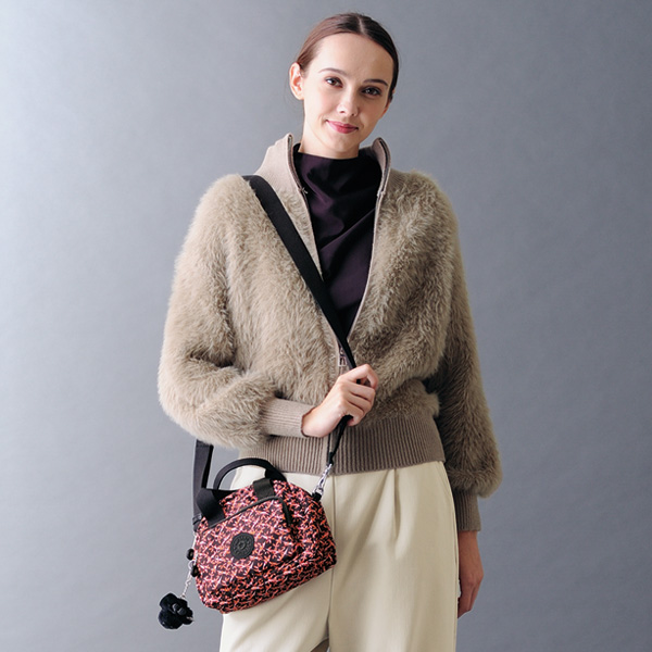 キプリング ダンシングブーケ柄2WAYショルダーバッグ DEFEA MINI  kipling