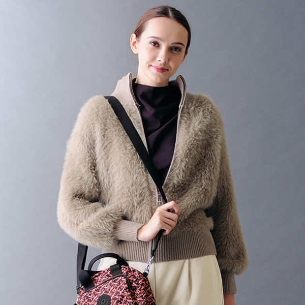 フェザーヤーン ジップアップブルゾン