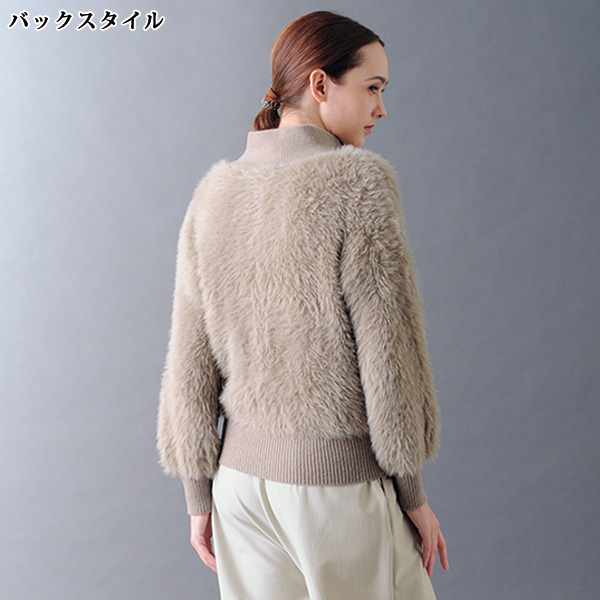 フェザーヤーン ジップアップブルゾン