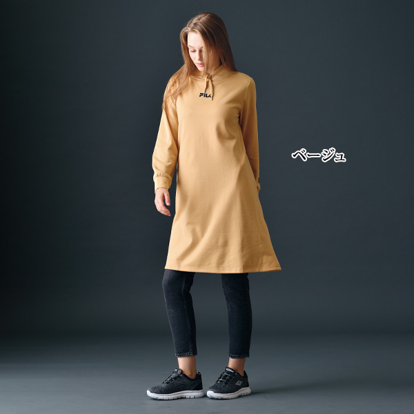 フィラ ハイネックチュニックワンピース FILA 大きいサイズ M L LL 3L