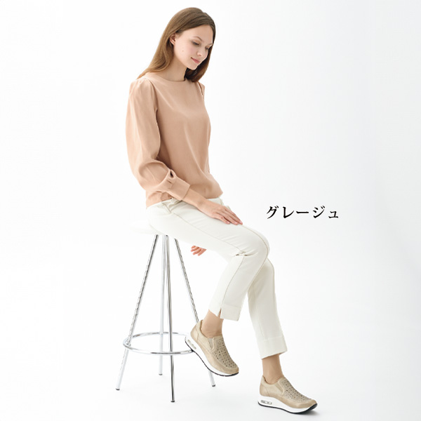 ビジュー使いエアソールスニーカー