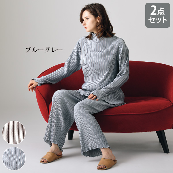 レイノットプラスマイナス コンパクトプリーツセットアップ re:i not plus minus