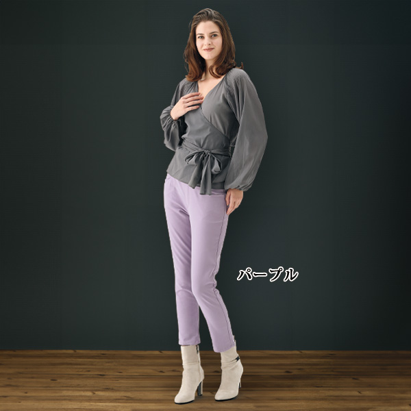 吸湿発熱カラーパンツ 大きいサイズ M L LL 3L