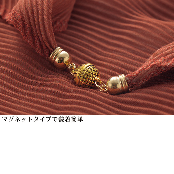 リバーシブルプリーツスカーフ