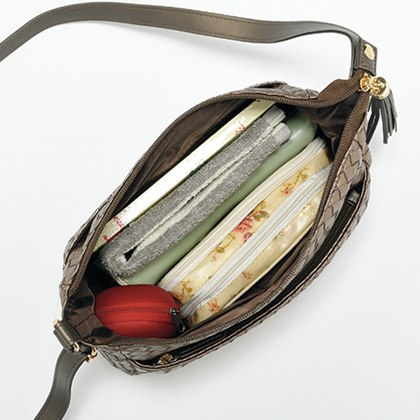 メッシュ型押しショルダー