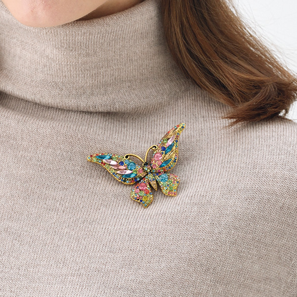 蝶々ブローチ