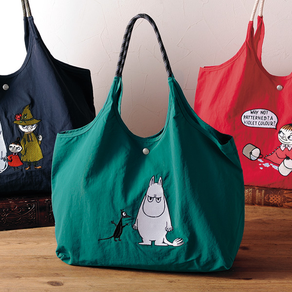 ムーミン キャラクター刺しゅうトートバッグ アングリームーミン MOOMIN