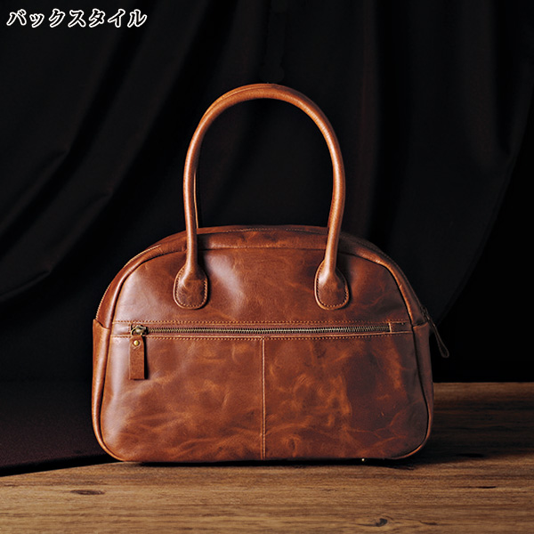 ソフト牛革ボストンバッグ