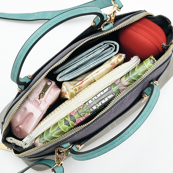 配色馬蹄モチーフ2WAYバッグ