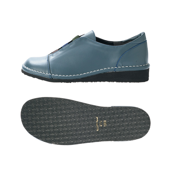 甲ゴムマルチカラー牛革日本製 ウォーキングシューズ