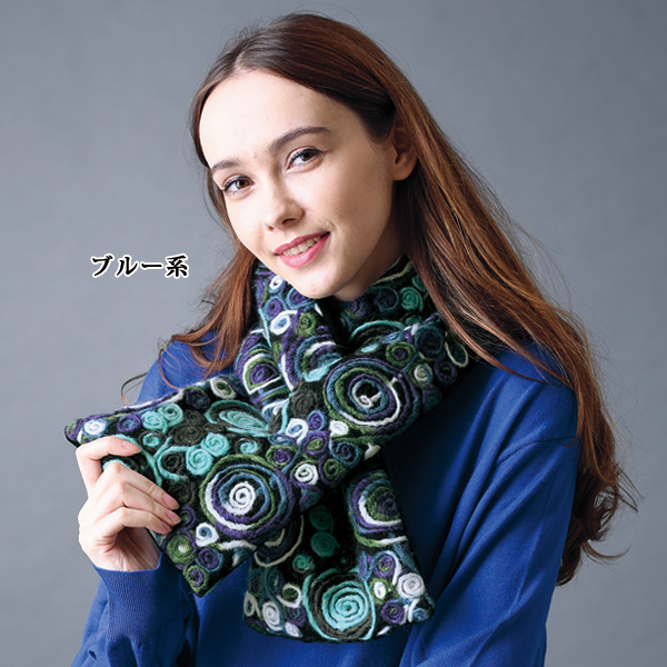 すっぽり簡単あったかマフラー2柄組