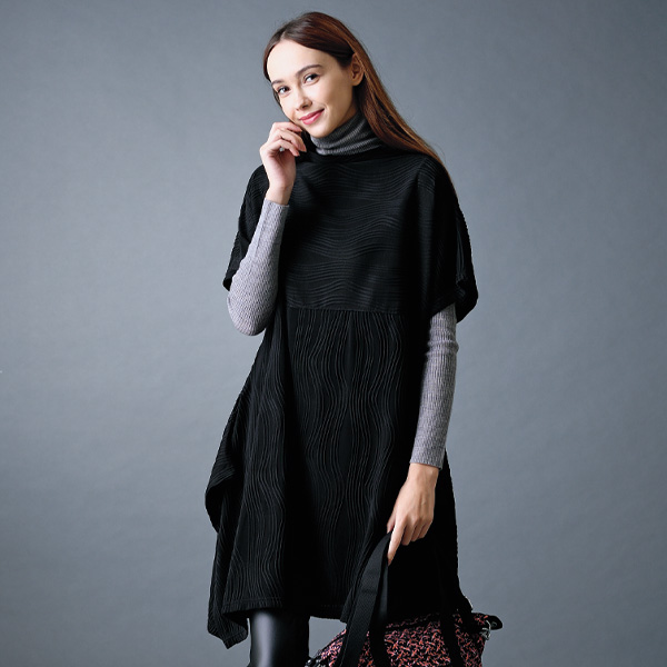 イレギュラーヘムジャカードチュニック