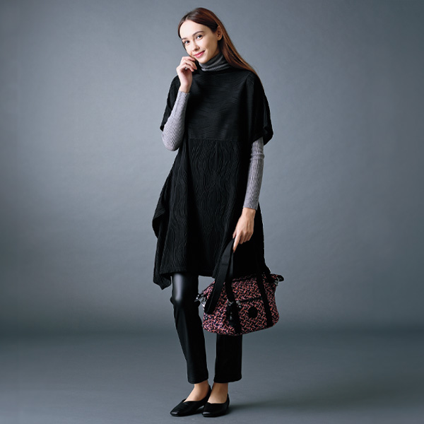 イレギュラーヘムジャカードチュニック