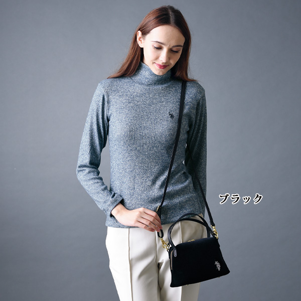 アッスン ベロア2WAYハンドバッグ ASSN