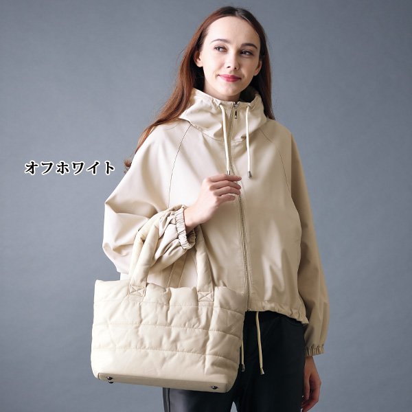 ラムレザーキルトトートバッグ