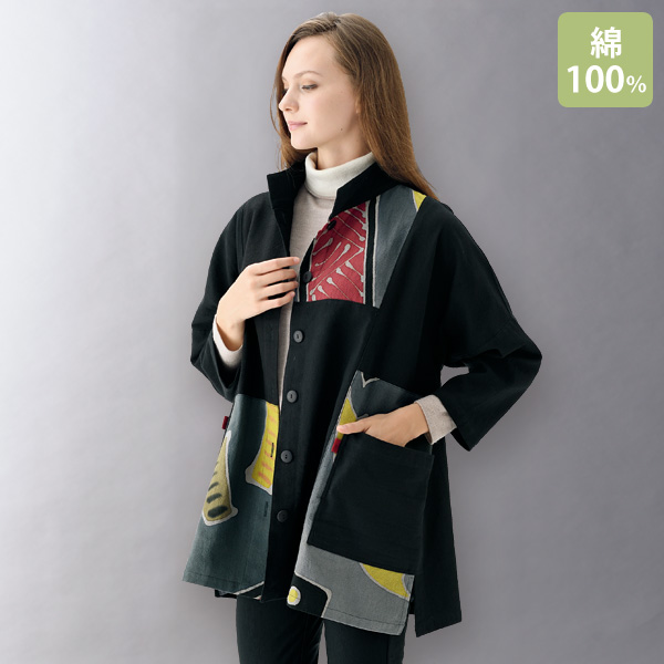 バティックパッチポケットジャケット