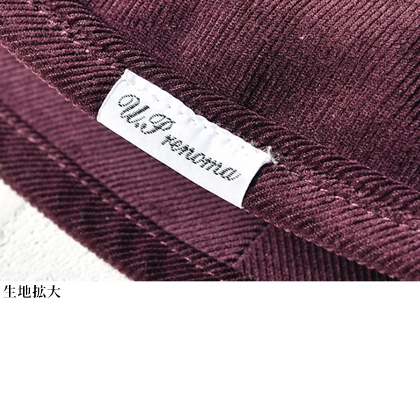 U.Pレノマ おしゃれなコーデュロイ帽子