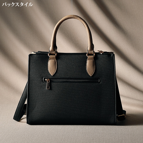 かがりステッチ2WAY手提げバッグ