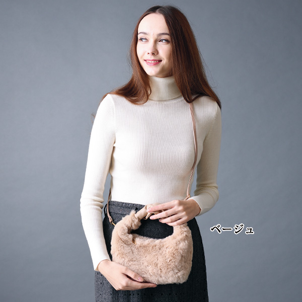 もこもこフェイクファー2WAYバッグ