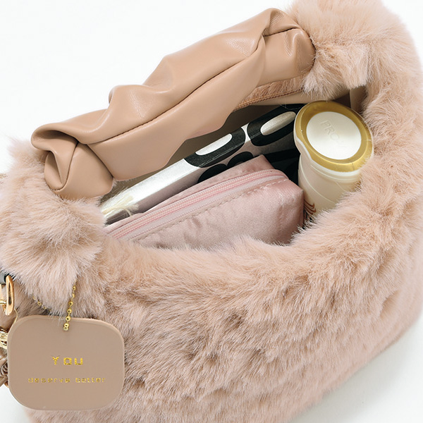 もこもこフェイクファー2WAYバッグ