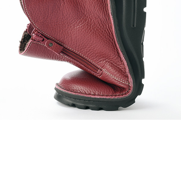 ドーラ ASWコンフォートサイドファスナー牛革ブーツ ASW Dola