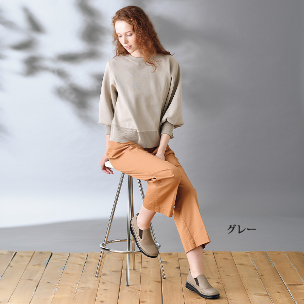 ドーラ ASWコンフォート牛革サイドゴムウォーキングシューズ ASW Dola